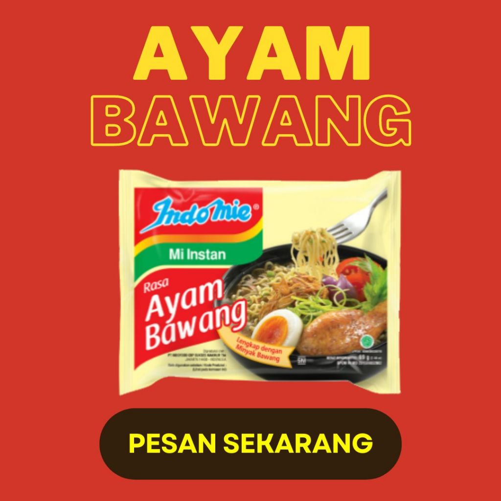 

Indomie Ayam Bawang 1 DUS 40 PCS