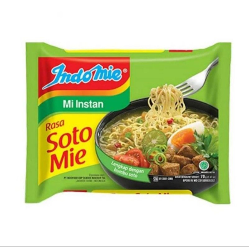 

Perfect Indomie Soto Mie 70 gram Mie Instant Kuah