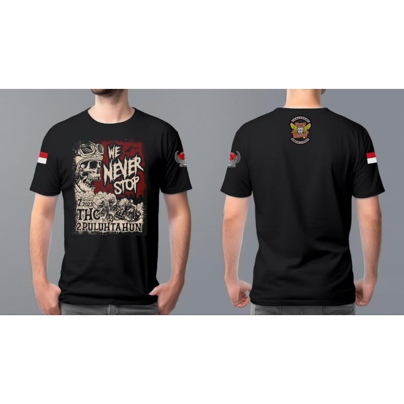 KAOS CLUB MOTOR THC WARNA Hitam