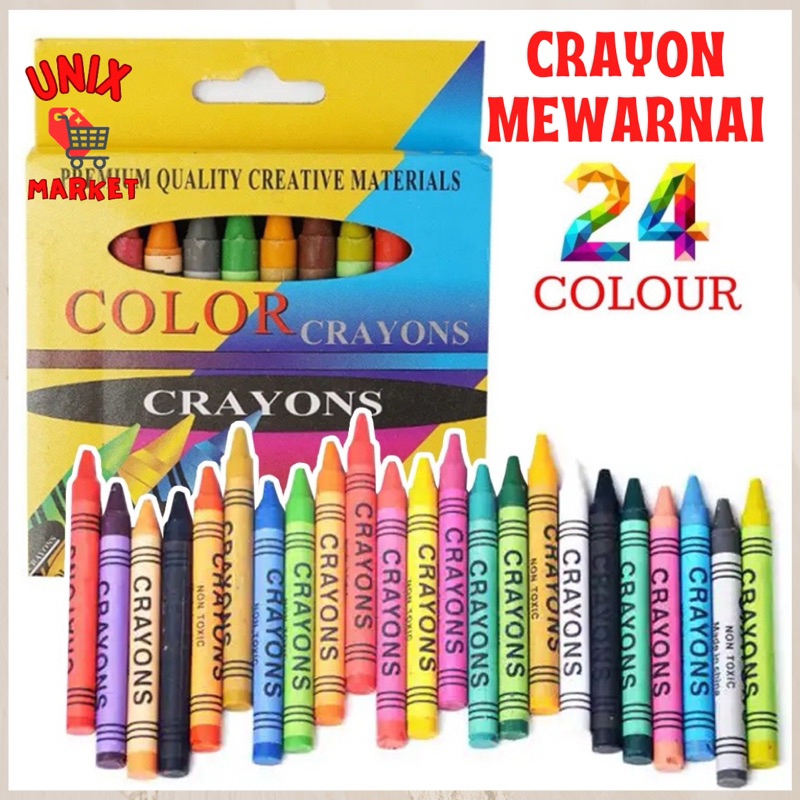 

PENSIL CRAYON ISI 24 WARNA / PENSIL WARNA GAMBAR 24PCS / CRAYON SET ANAK 24 ART SET / ARTSET 24 PCS / PENSIL KRAYON