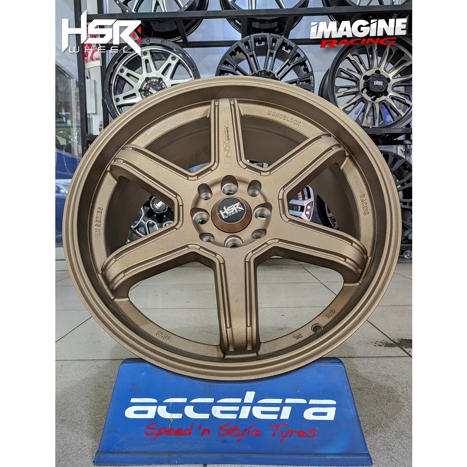 Velg racing mobil raize alvez baleno galant ring 18 pcd 4x100-114,3 hsr minas