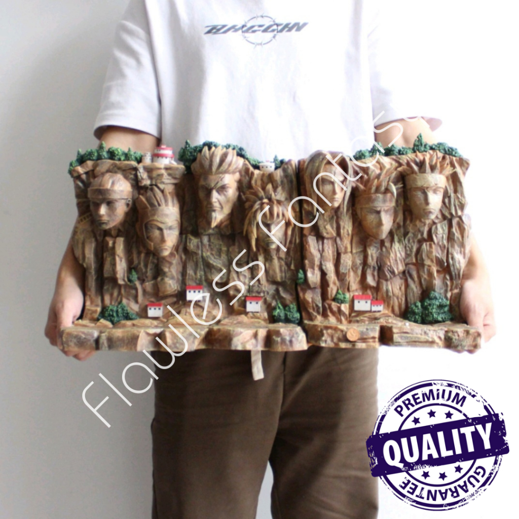 Naruto Stone Hokage Wall Statue