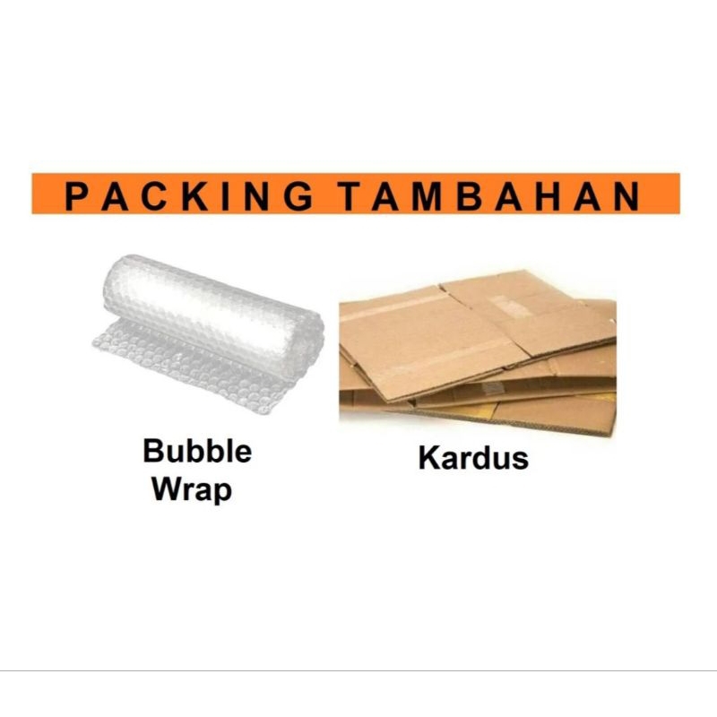 

Tambahan Packing Extra Double Bubble Wrap & Kardus