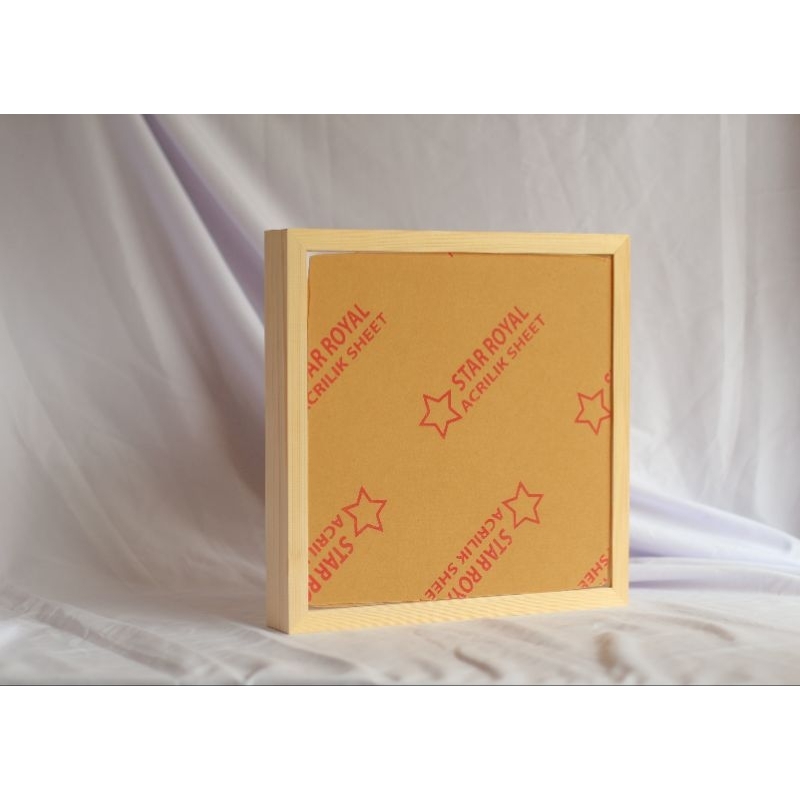 Frame Bingkai Pigura kayu 3d ukuran 30x30 kedalaman 5cm