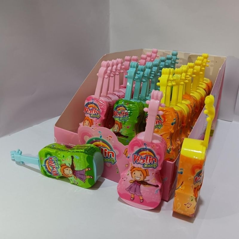 

Permen Cemilan Snack Violin Biola Alat Musik Mainan Anak Murah (isi 30 pcs)
