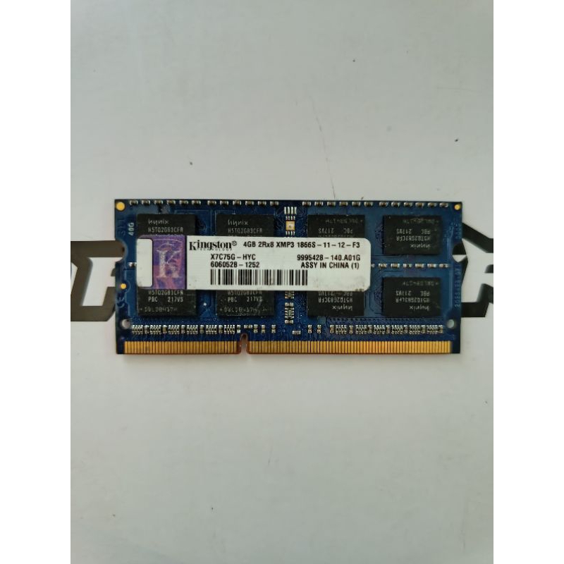 RAM LAPTOP DDR3 4GB KINGSTON