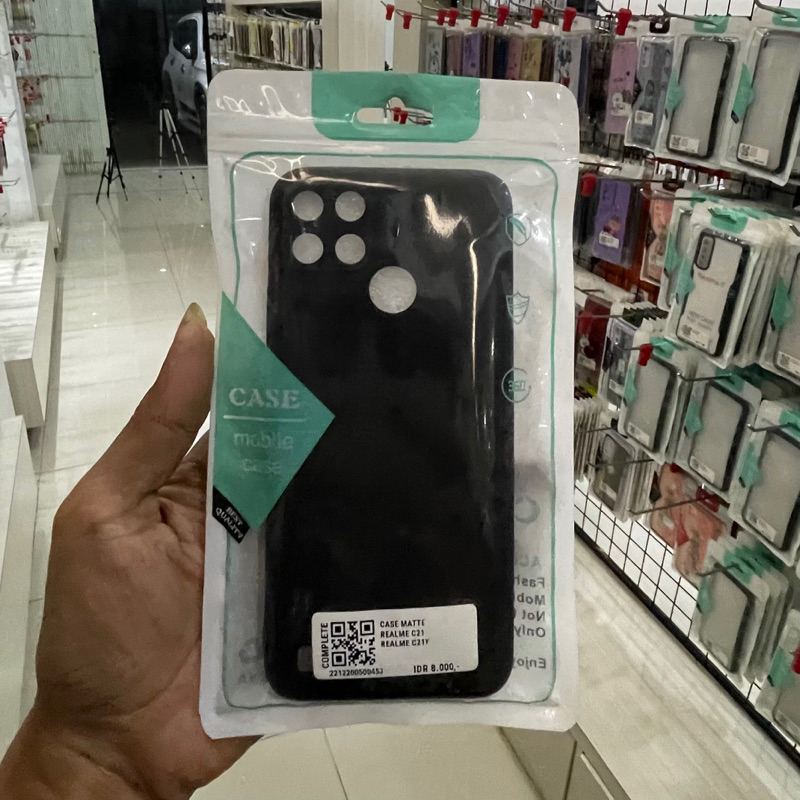 CASE REALME C21 / REALME C21Y BLACK MATE ULTRA
