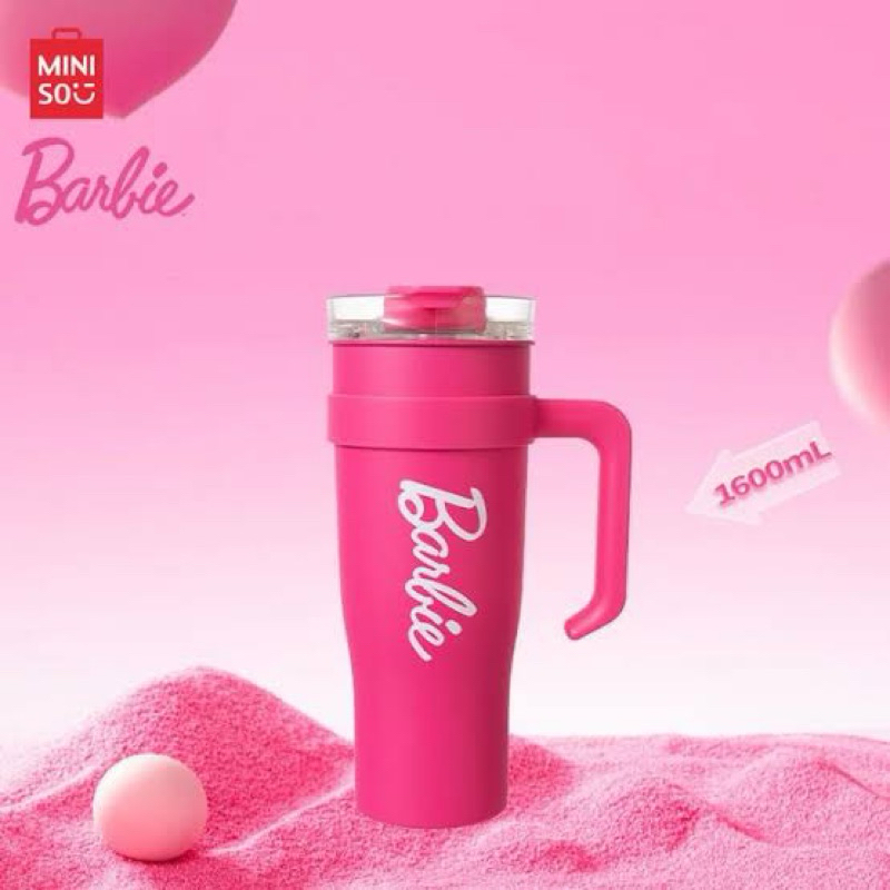 Miniso Cangkir Barbie Besar Baja botol termos