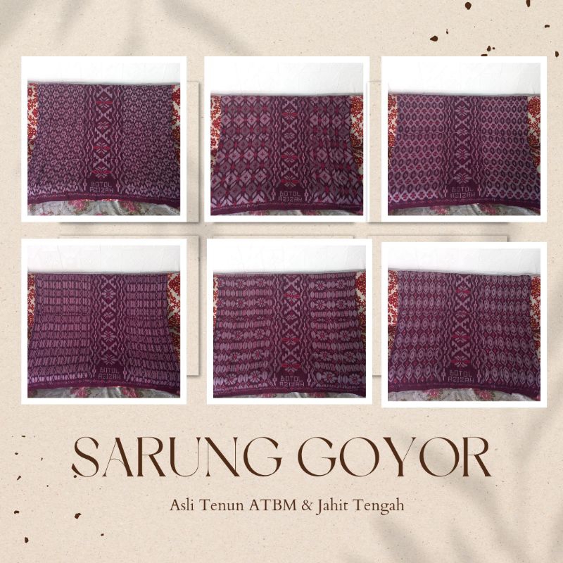 KHUSUS MERAH - PSG ( PUSAT SARUNG GOYOR ) - ATBM ASLI TENUN KERAJINAN TANGAN BUKAN PRINTING