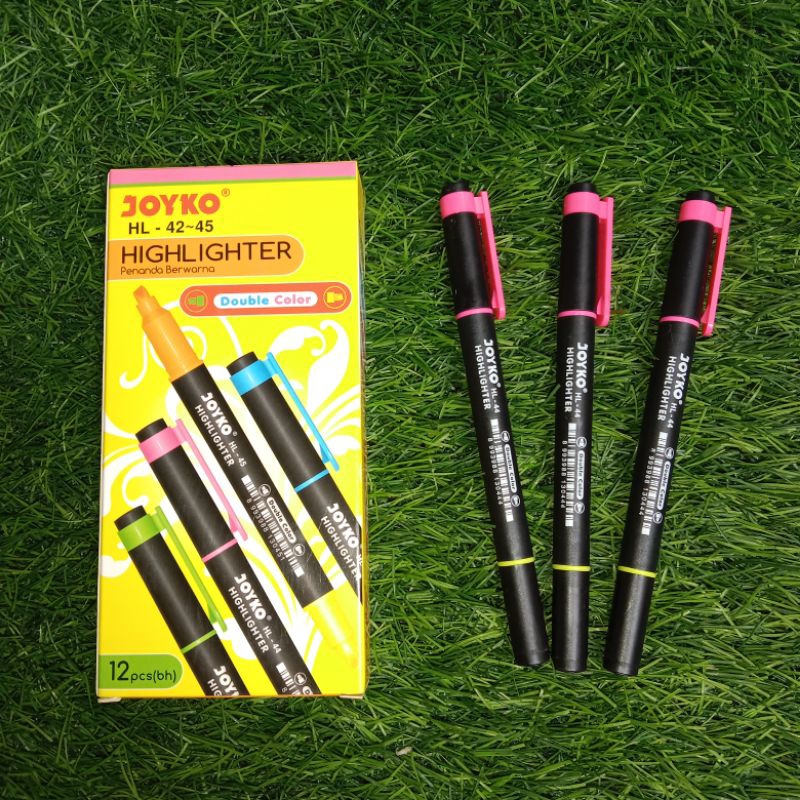 

KF • SPIDOL Highlighter Penanda Berwarna Double Color 2 Warna Joyko HL-42-43-44-45 - HL-43 Satuan