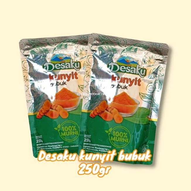 

Desaku kunyit bubuk 250gr/kunir bubuk/bumbu kunir kunyit/bumbu dapur