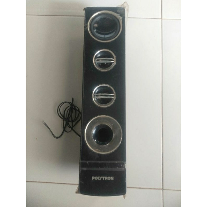 speaker tower tv Polytron tanpa kaki harga untuk 1 pcs