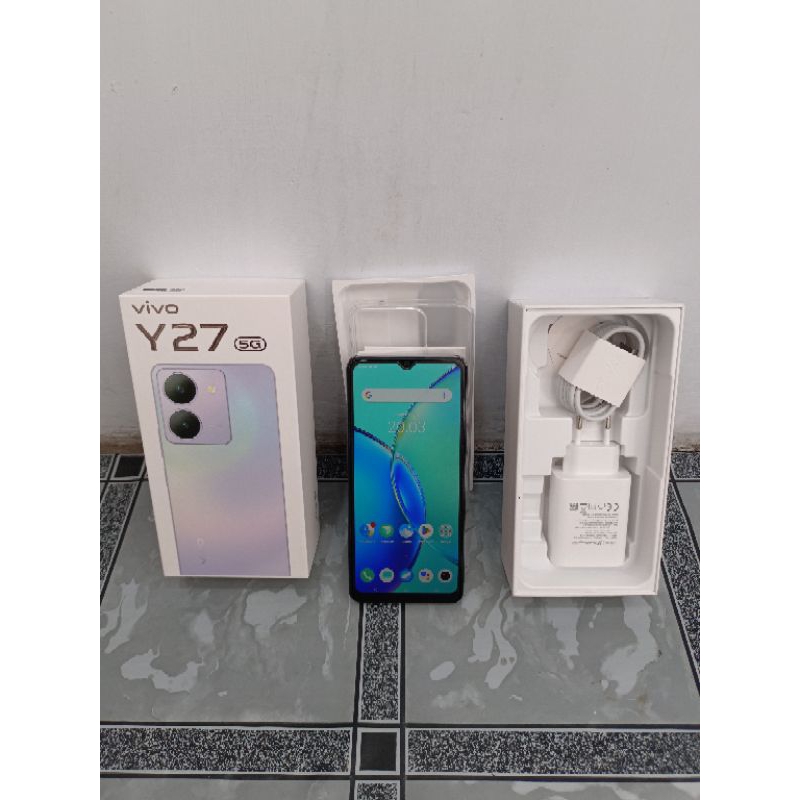 Second vivo Y27 5G ram 6+6/128gb garansi resmi