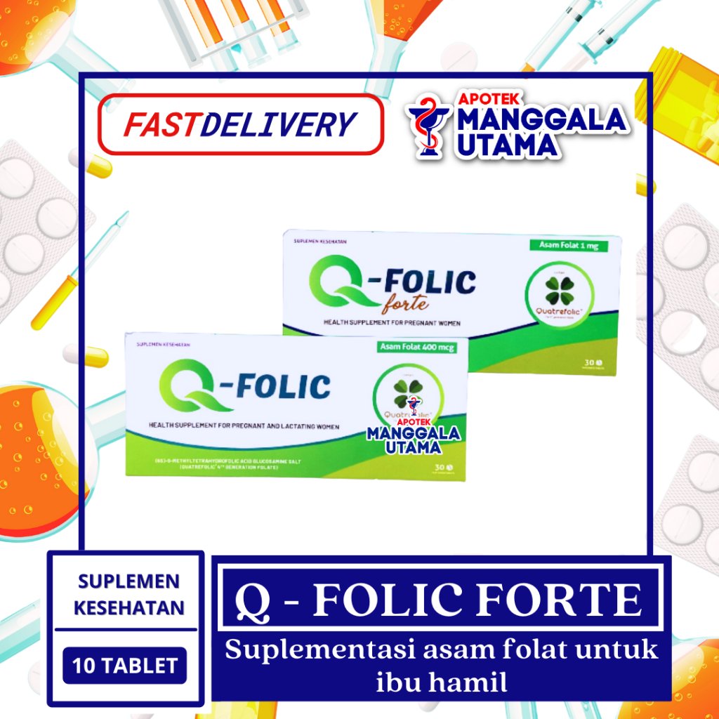 Q FOLIC FORTE SUPLEMEN PER BOX  ISI 30 TABLET