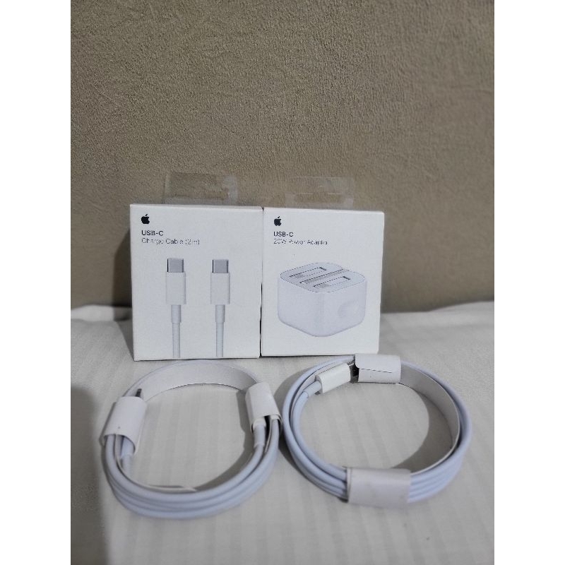 Aksesoris kabel adapter charger iphone macbook baru dan preloved