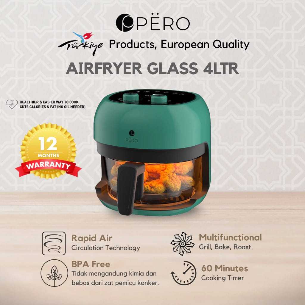 PERO AIR FRYER GLASS 4LTR