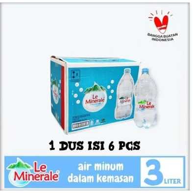 

Le Minerale galon 3 Liter - 1 Dus isi 6 Pcs