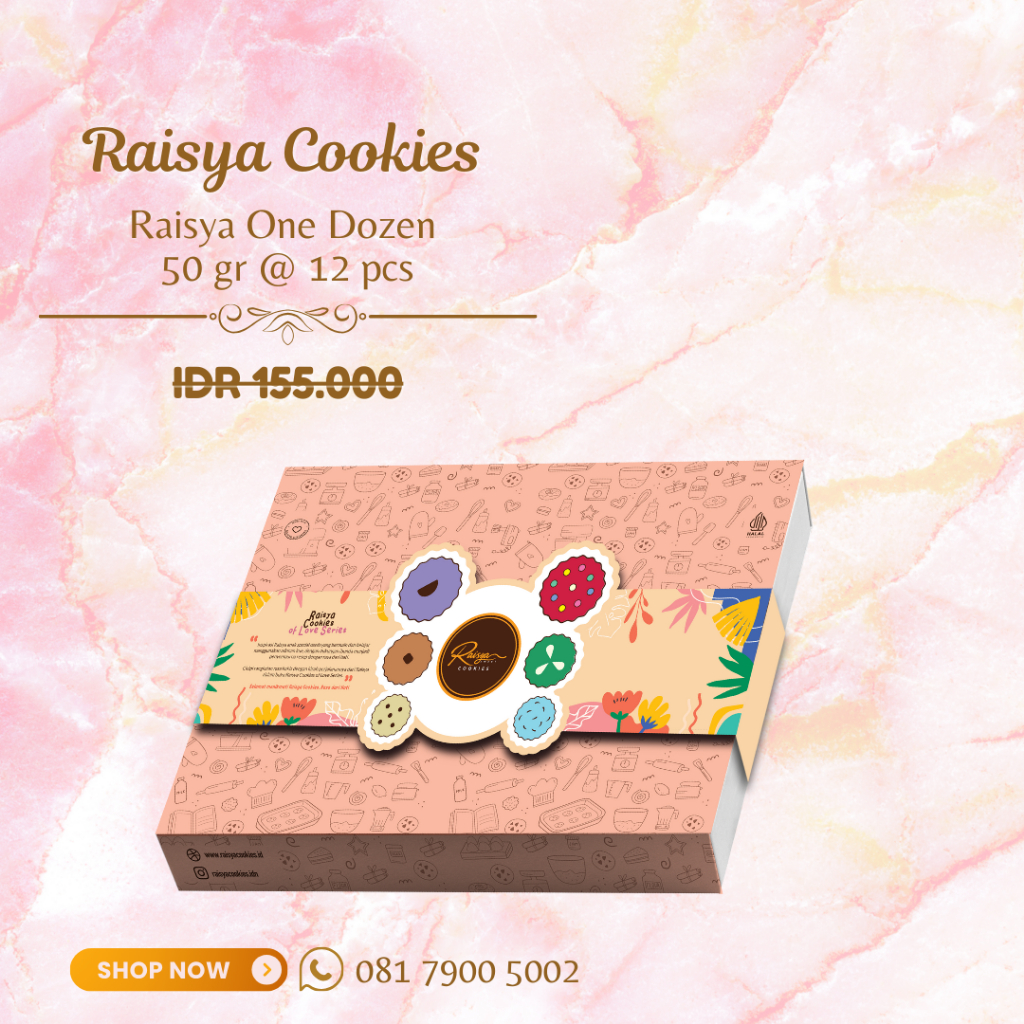 

Raisya Cookies One Dozen pack