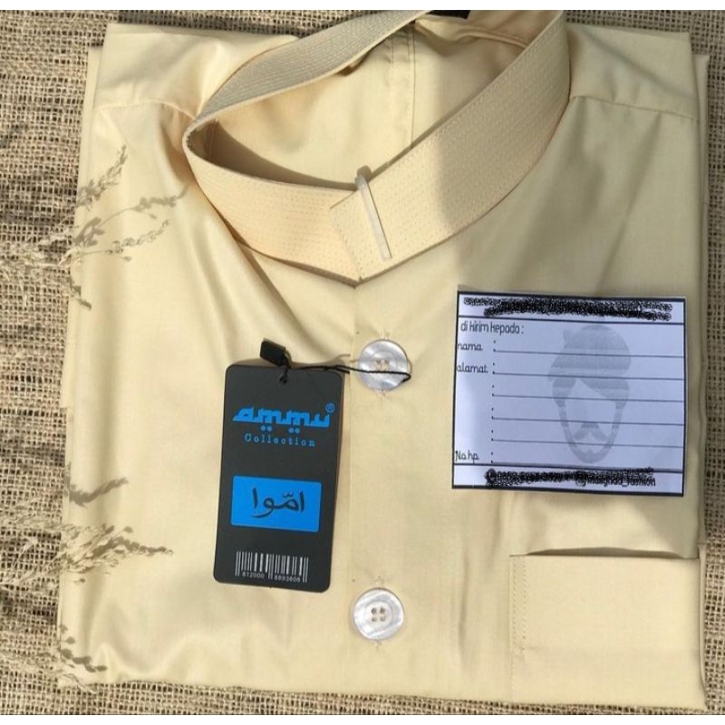 JUAL KOKO MEREK AMMU KHUSUS WARNA CREAM HAIBAH KOKO AMMU COLLECTION ORIGINAL% 100 PAKAIAN PRIA MUSLI