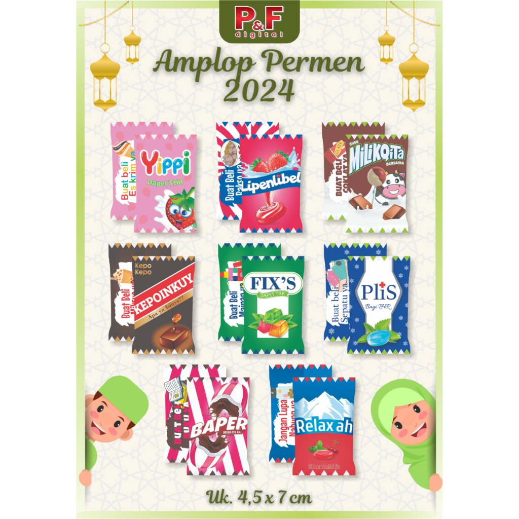 

Amplop Lebaran THR Viral 2024 Tema Permen ISI 20 PCS Termurah Di Shopee | Amplop Lebaran 2024 | Amplop Lebaran Viral Ukuran 5x7 CM | Amplop Lebaran Terbaru