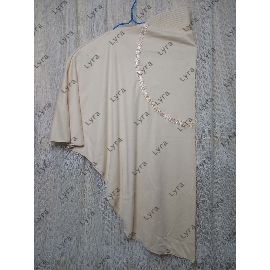 [Barang Preloved] Hijab Jilbab Kerudung Rabbani Langsungan Instan Wanita Midi Krem/Putih Tulang Mura