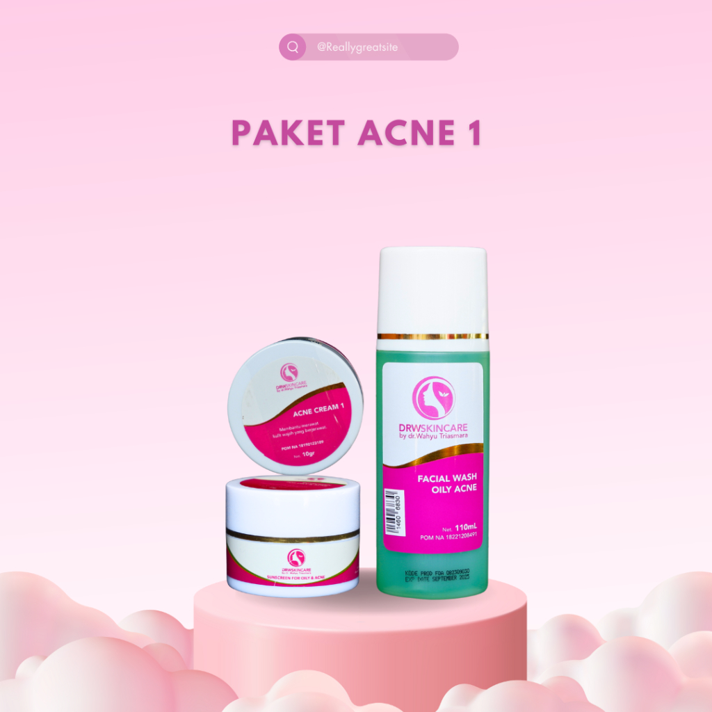 DRW SKINCARE PAKET ACNE 1 2 3 JERAWAT