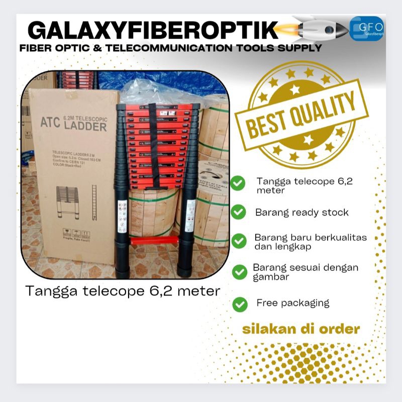 tangga teleskopik 6,2 meter
