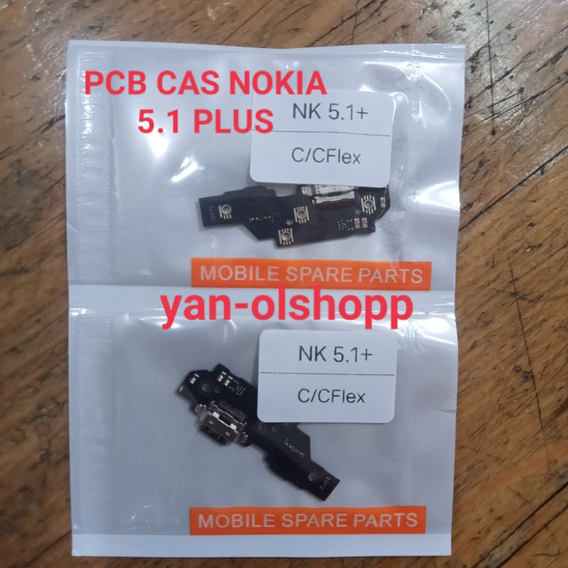 Papan PCB Cas Konektor Charger Nokia 5.1+ ORI / PCB Cas Nokia 5.1 Plus ORI