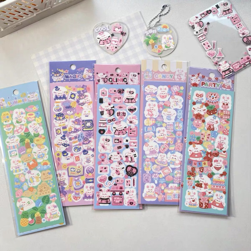 

sticker deco korean photocard confetti stiker lucu waterproof doff readystock B710