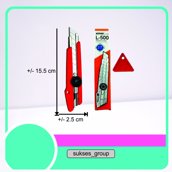 

CUTTER KENKO L 500 / PISAU CUTER L-500 / PISAU KATER L500 BESAR
