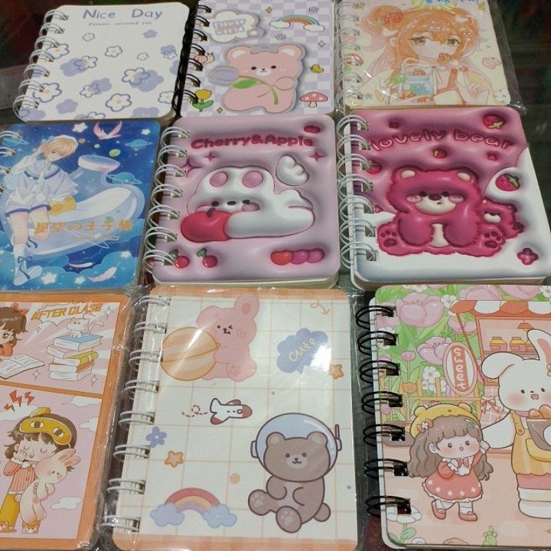 Notebook Mini Spiral A7 Buku Nemo Kecil Buku Spiral Kecil Buku Catatan Buku Nemo Spiral