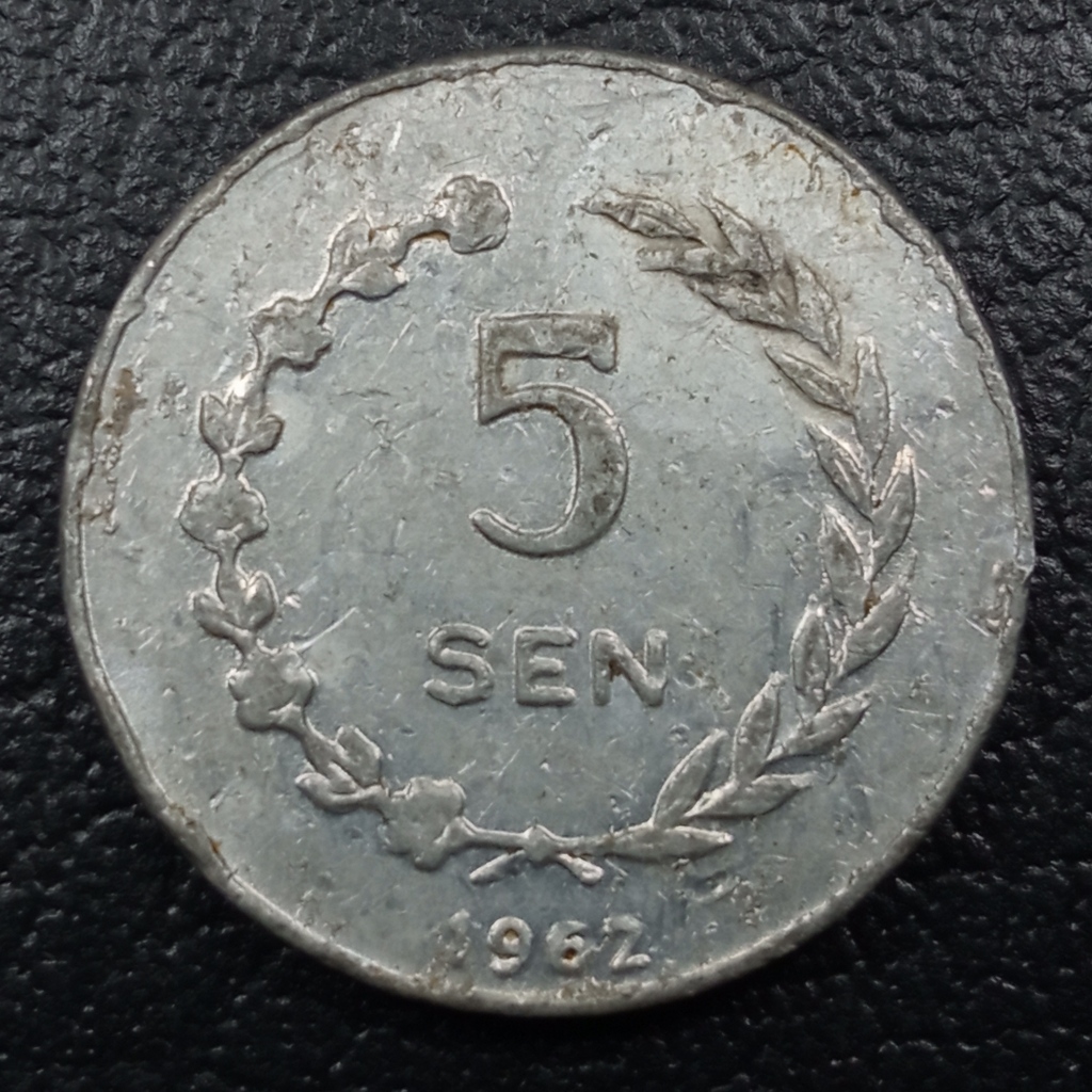 Koin Kuno Indonesia Irian Barat (Irba) 5 Sen tahun 1962 Soekarno