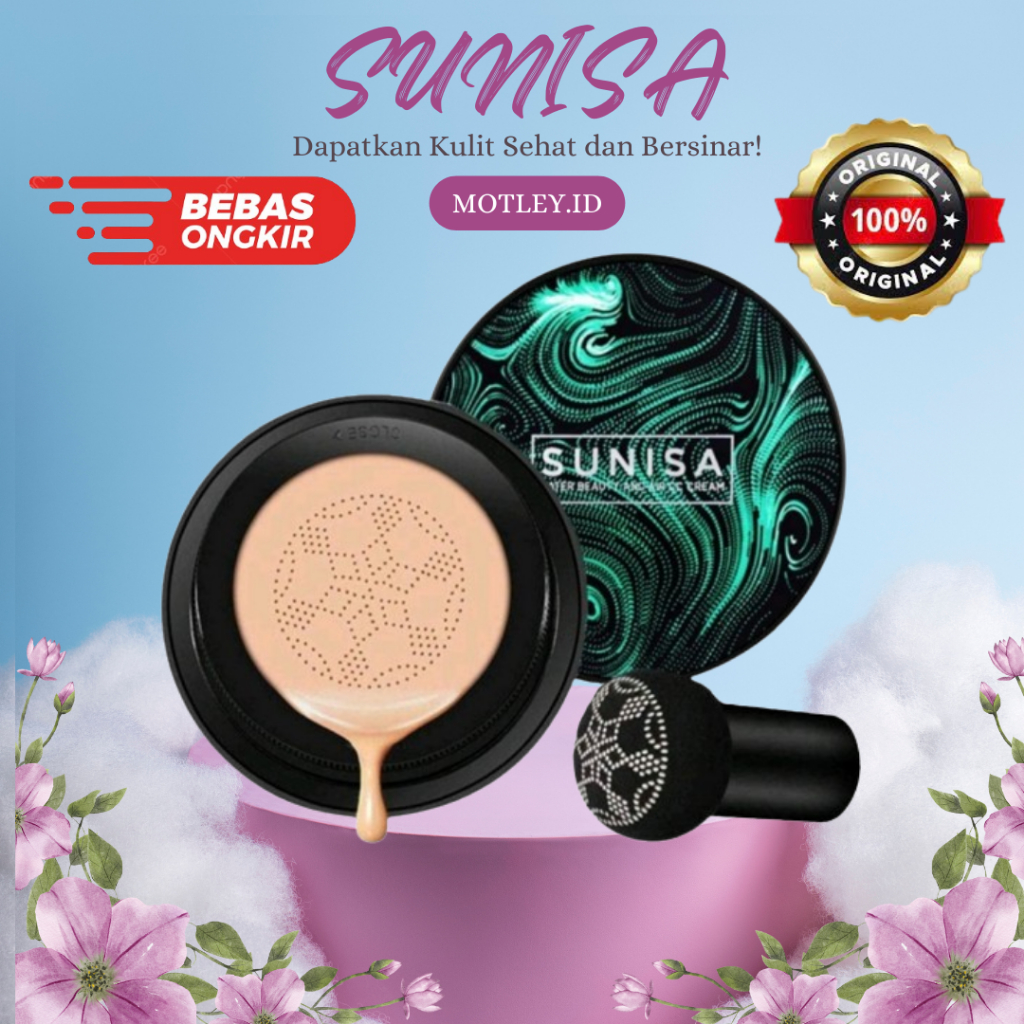 Bedak Sunisa Original glowing tahan lama anti air Sunisa Air Cushion BB Cream / Foundation