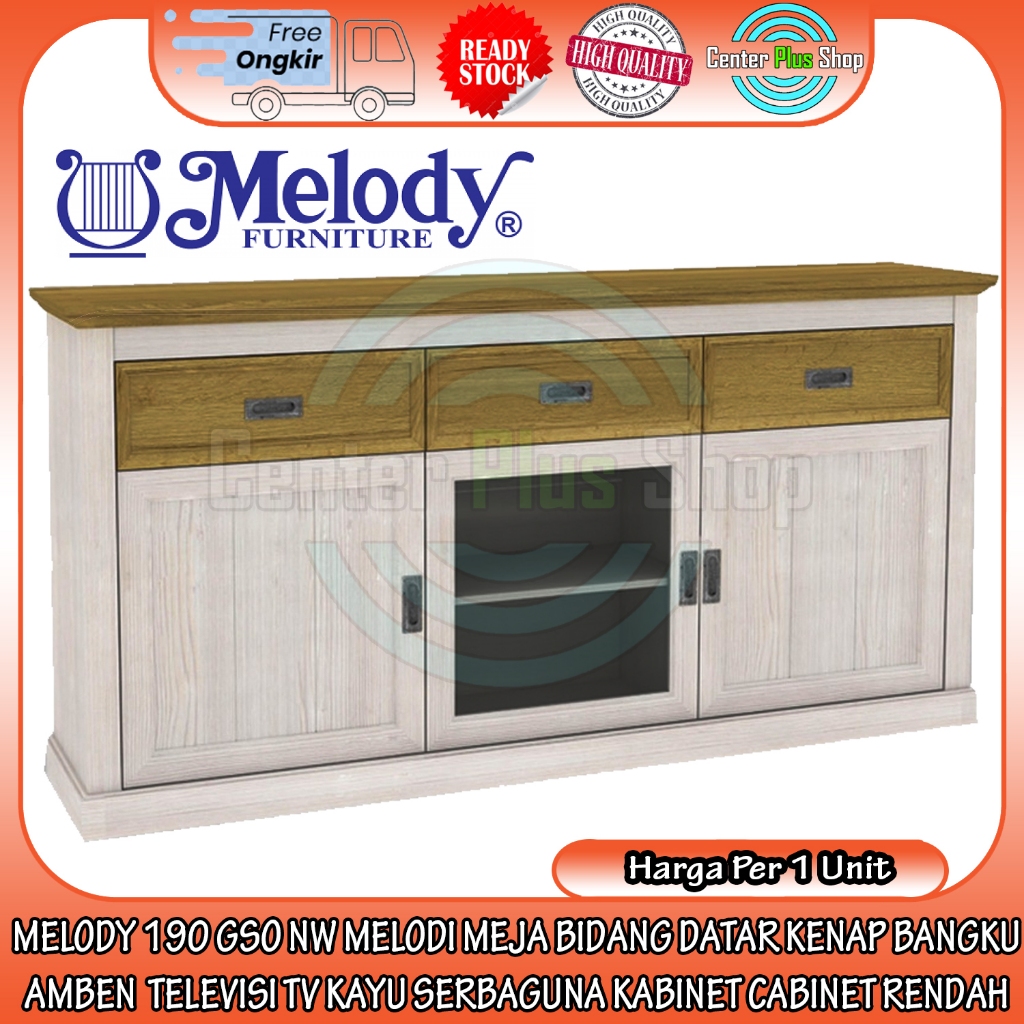 [KARGO] MELODY 190 GSO NW MELODI MEJA BIDANG DATAR KENAP BANGKU AMBEN  TELEVISI TV LACI 3 KAYU SERBA