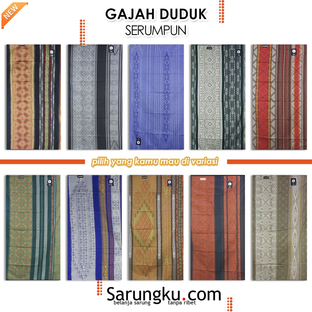 SARUNG GAJAH DUDUK SERUMPUN