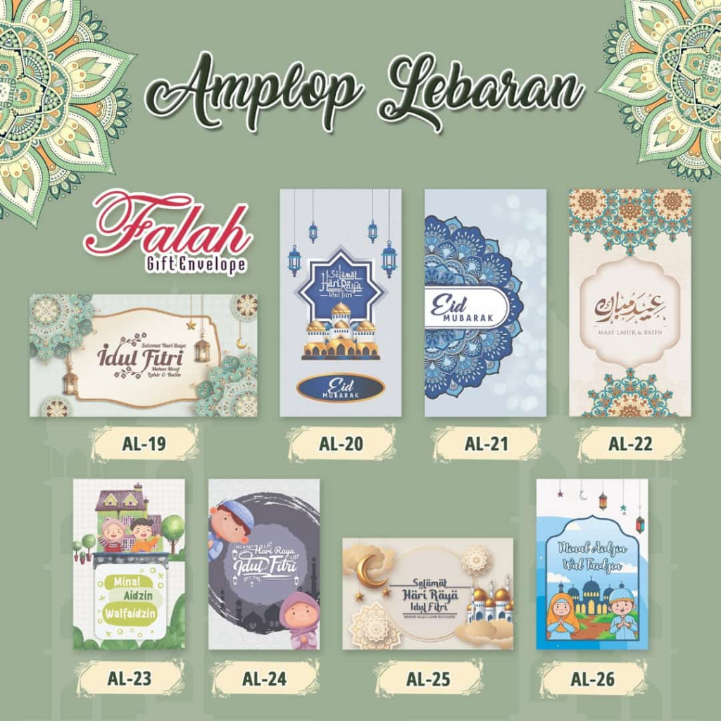 

AMPLOP LEBARAN TERBARU - ANGPAU LEBARAN ISI 50