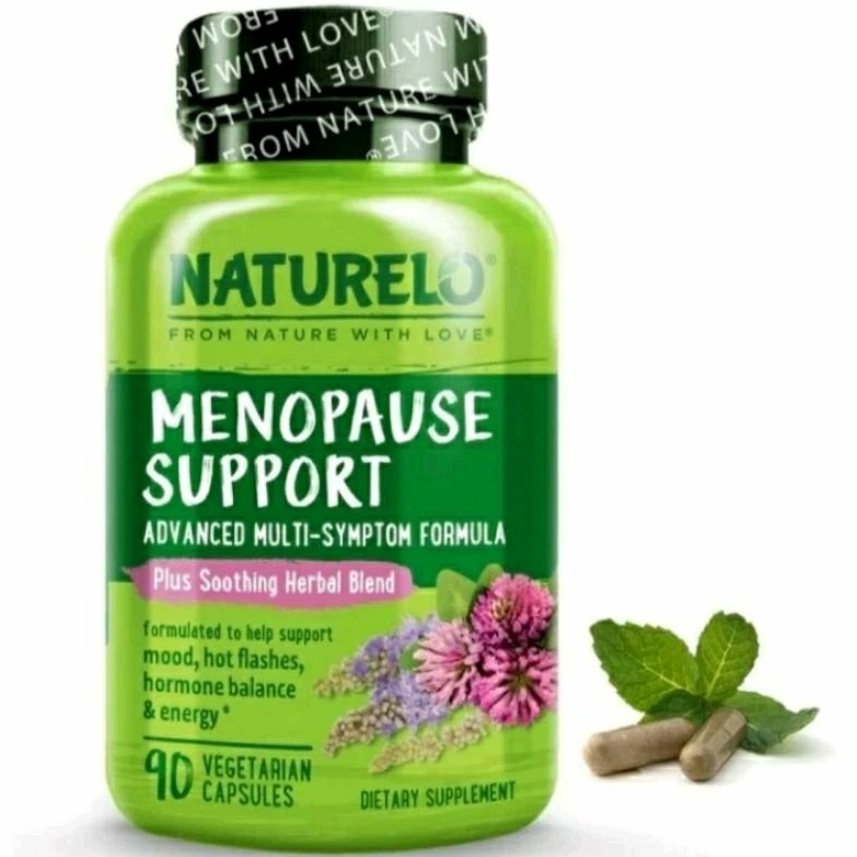 NATURELO Menopause Support, Advanced Multi-Symptom Formula - 90 Caps