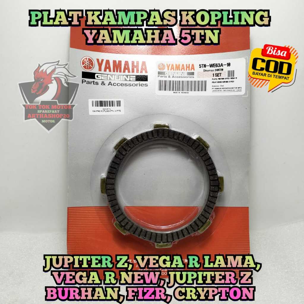 KAMPAS KOPLING SET 5TN ASLI ORIGINAL MOTOR YAMAHA JUPITER Lama , JUPITER Z Lama , JUPITER Z BURHAN ,