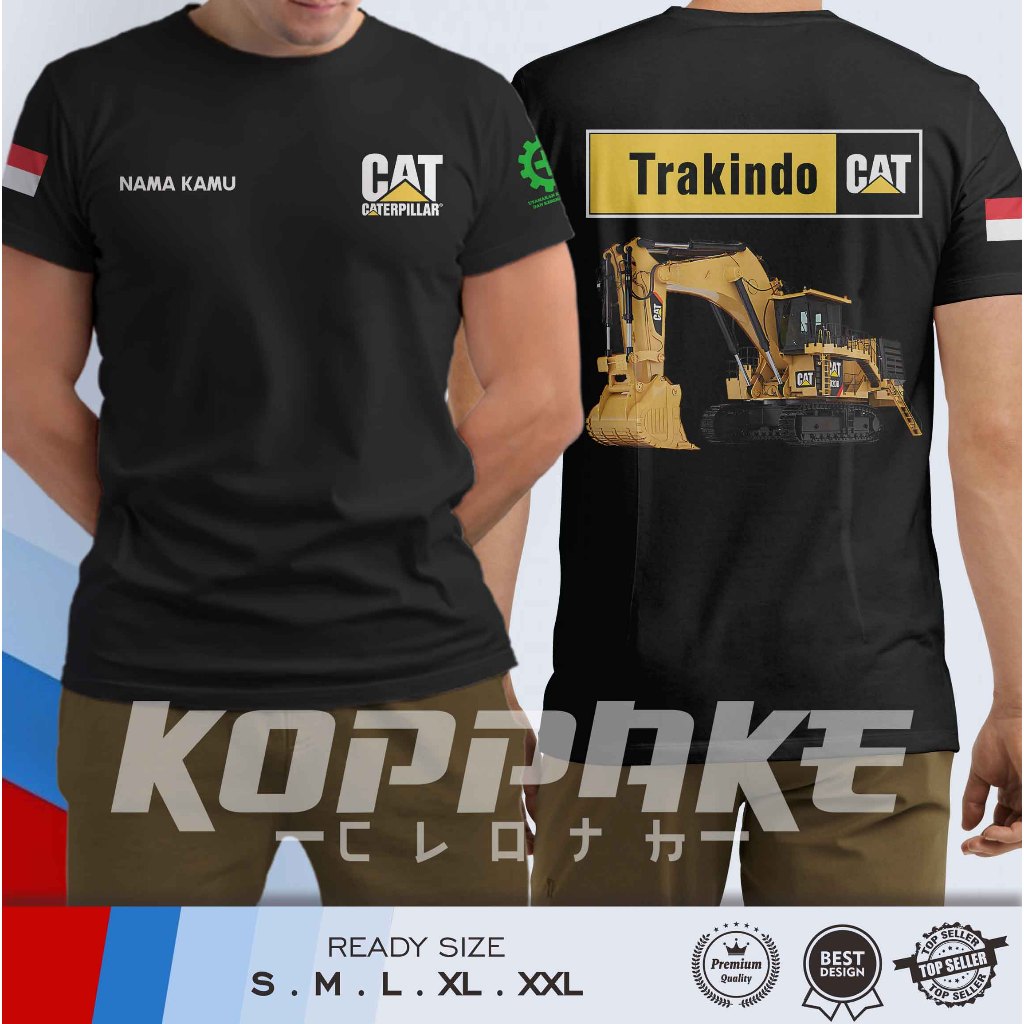 Kaos Alat Berat Caterpillar Trakindo Cat Excavator 6020B Gratis Nama Kamu Baju Distro