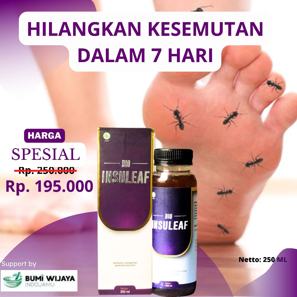 Bio insuleaf original untuk hilangkan kesemutan diabetes