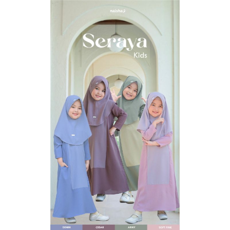 Seraya Family Set Kids, Seraya Khimar Kids