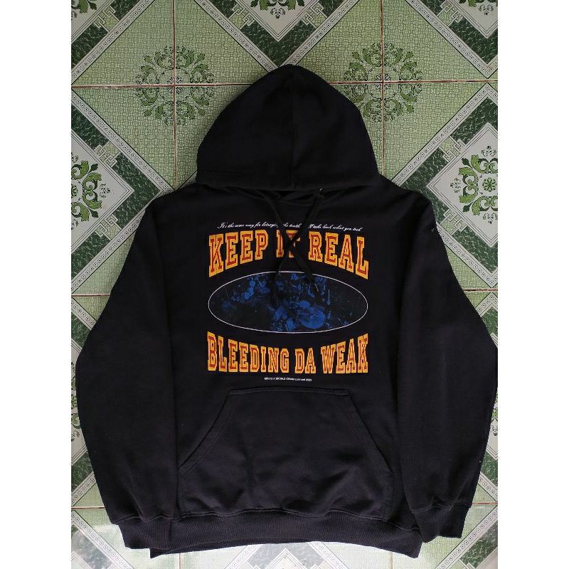 hoodie keep it real x bruckless