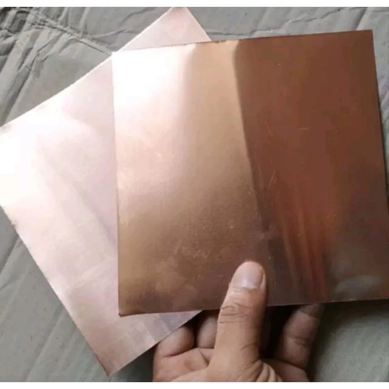 Plat Tembaga 0.7mm x 10cm x 10cm tembaga murni