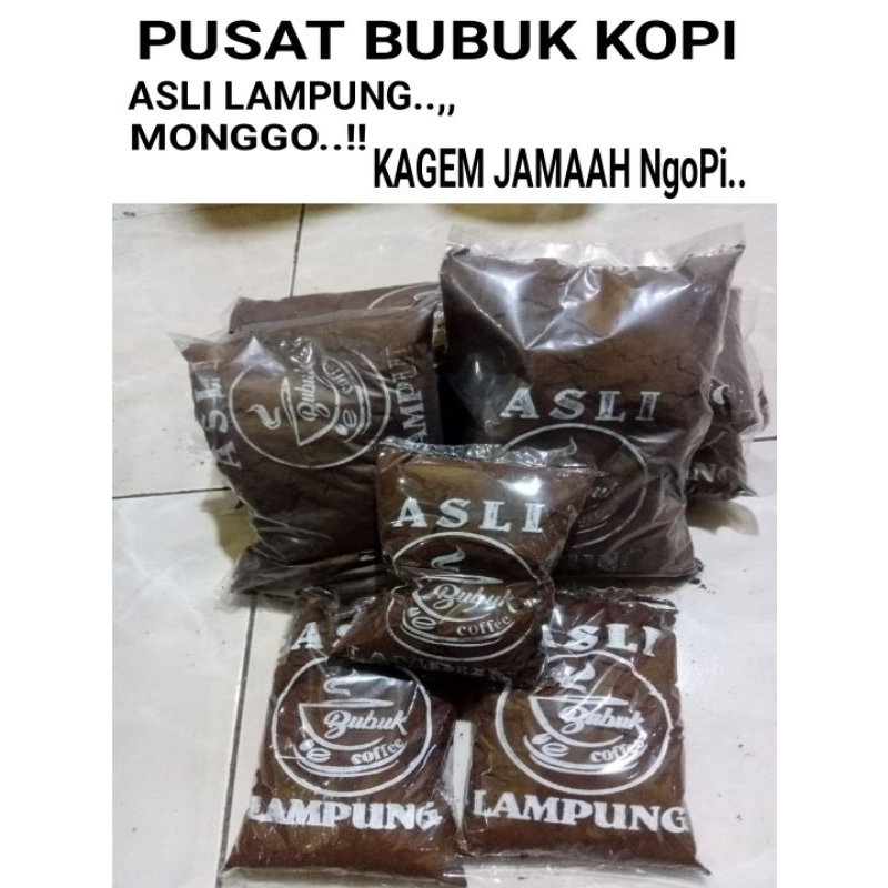 

(Termurah)Kopi Bubuk Hitam BUBUK KOPI ASLI LAMPUNG 1kg kualitas super