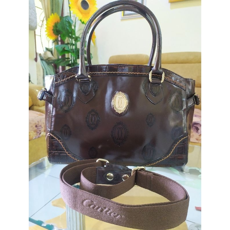 Tas kulit / Cartier preloved