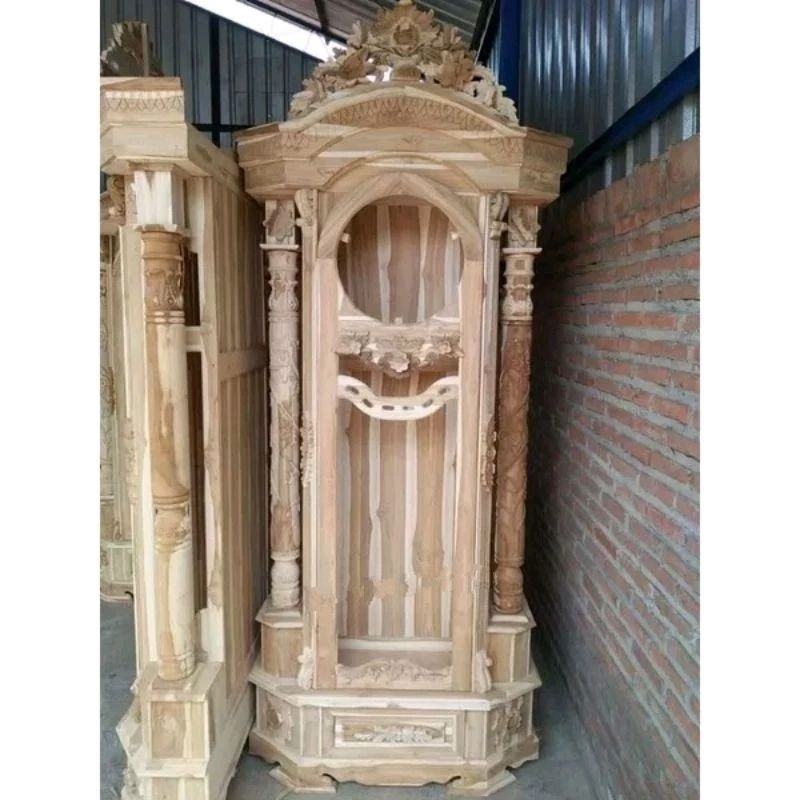 lemari jam hias almari jam hias jati mentahan lemari jam jati almari jam gadang