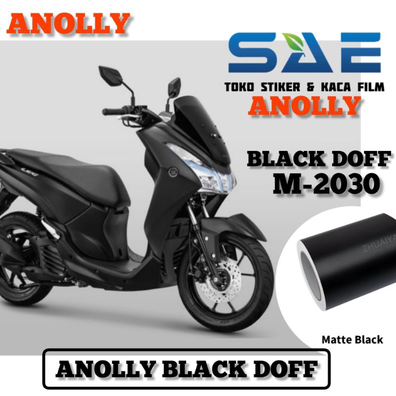 Sticker Skotlet Motor Hitam Super Doff