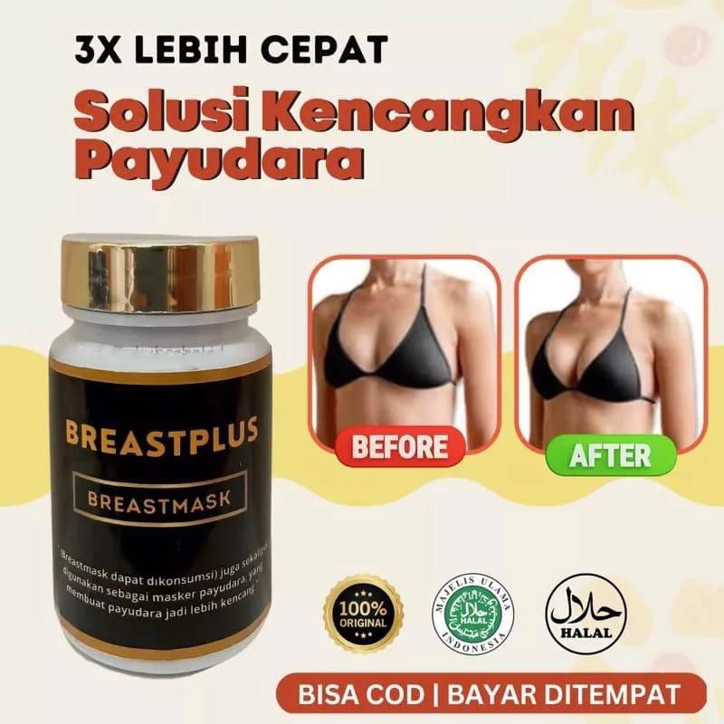 BREAST PLUS+ ORIGINAL - PENGENCANG DAN PEMBESAR PAYUDARA HERBAL (HASIL PERMANEN & CEPAT)