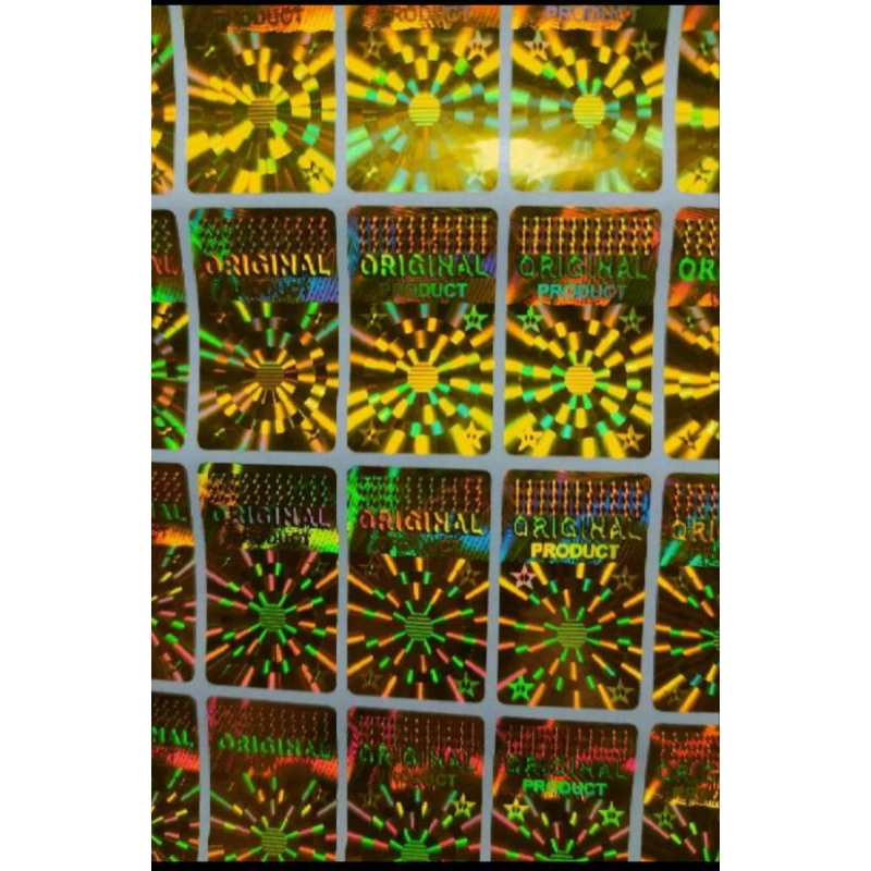 

stiker hologram original 4 bintang