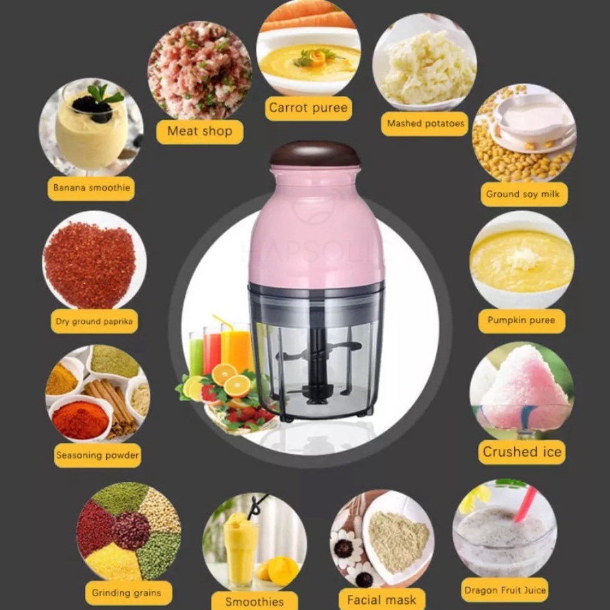 hC Blender QUATRE Original Blender Capsule Blender Kapsul Serbaguna Cutter Quatre